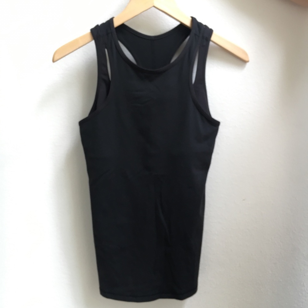 Lululemon Black Tank with Built in Bra 6